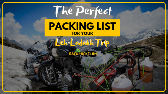 Packing list for Leh-Ladakh Trip