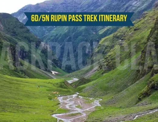 6D/5N Rupin Pass Trek Itinerary