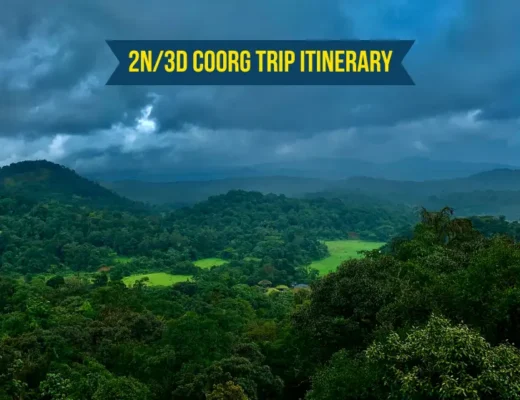 2N/3D Coorg Trip Itinerary