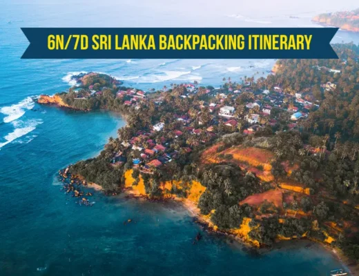 6N/7D Sri Lanka Backpacking Itinerary